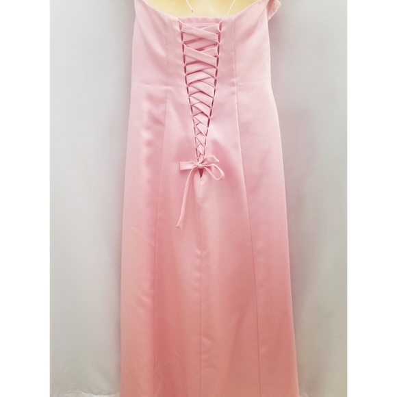 Alfred Angelo Pink Beaded Sweetheart Dress 6 - Picture 2 of 6